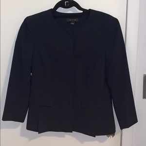 Ann Taylor navy peplum blazer